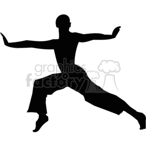clipart - person doing yoga.