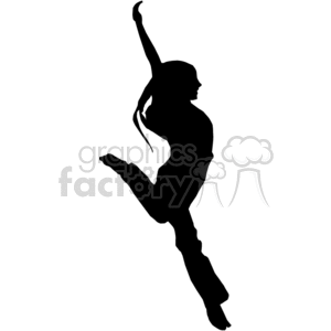 girl dancing clipart. Royalty-free image # 373810