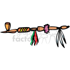peace pipe clipart. Royalty-free image # 374292