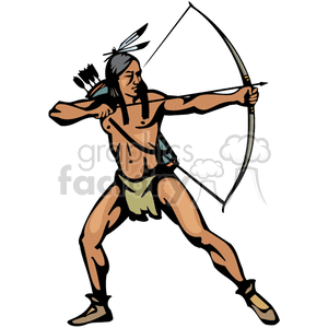 indians 4162007-069 clipart. Commercial use image # 374356