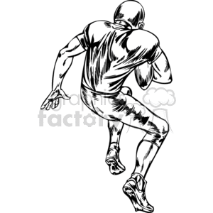 Football player clipart. Commercial use image # 374556