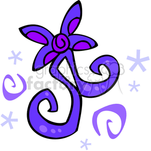 Purple gift bow clipart. Royalty-free image # 143327