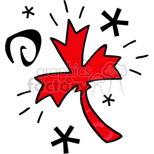 Red maple leaf clipart. Commercial use image # 143335