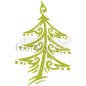 Christmas tree design clipart.