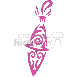 Purple Ornate Christmas Bulb Ornament Hanging clipart. Commercial use image # 374953