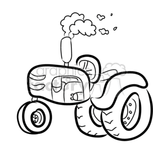 clipart - Farmall tractor cartoon.