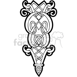 celtic design 0044w clipart. Royalty-free image # 376678