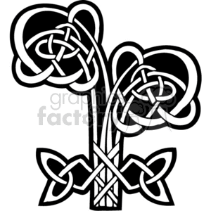 clipart - celtic flower design.