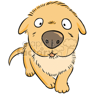 Small puppy wanting a snack clipart.