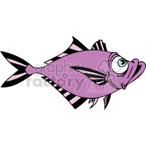 Purple and Black Fish clipart. Commercial use image # 377296