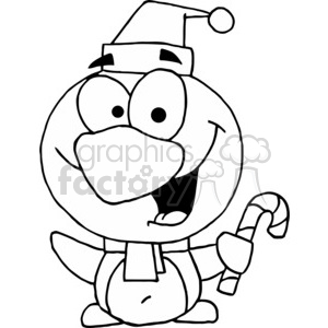 Penguin Ready For Christmas clipart. Royalty-free image # 377820