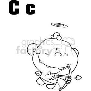 C as in Cupid clipart. Royalty-free image # 378035