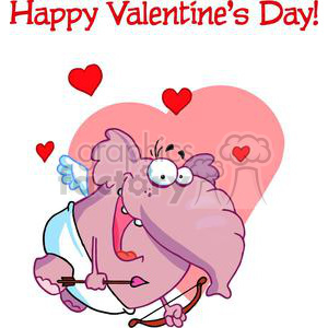 Elephant as Cupid clipart. Commercial use image # 378080