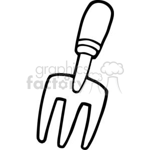 Black and white garden tool clipart. Commercial use image # 379687