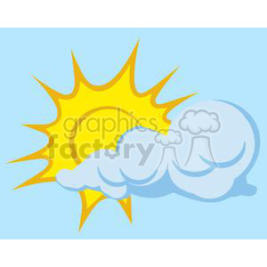 2644Royalty-Free-Sun-Behind-Cloud clipart. Royalty-free image # 379742