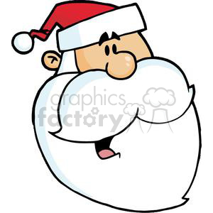 Santa Claus Head clipart. Commercial use image # 379752