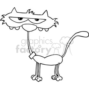 2595-Royalty-Free-Cat-Cartoon-Charactrer clipart. Commercial use image # 379877