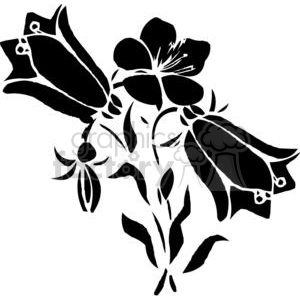 48-flowers-bw clipart. Royalty-free image # 380129