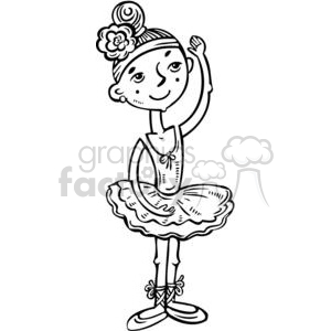 small girl ballerina clipart. Royalty-free image # 381575