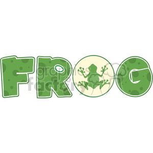 Cartoon-Frog-Word clipart. Royalty-free image # 381818