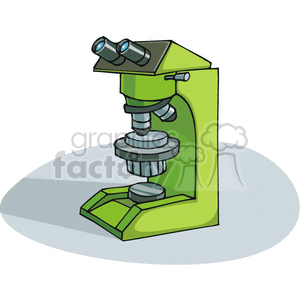 Cartoon microscope  clipart.