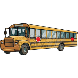 Cartoon school bus clipart. Royalty-free image # 382674