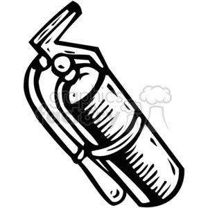 black white fire extinguisher clipart. Royalty-free image # 382951