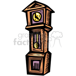 grandfather clock clipart. Commercial use image # 382986