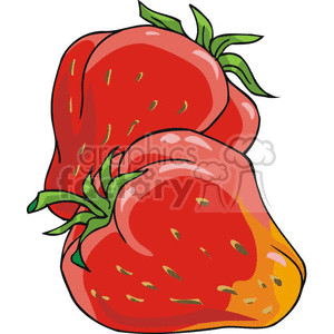 clipart - strawberries.