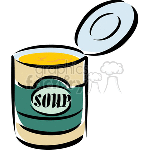 can of soup clipart. Royalty-free image # 383069