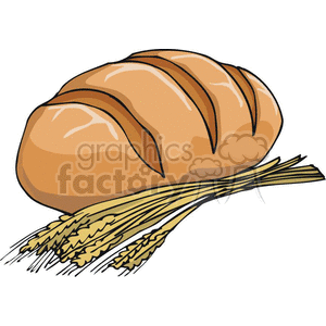 wheat bread clipart. Commercial use image # 383094