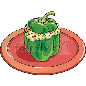 stuffed pepper clipart. Royalty-free image # 383212