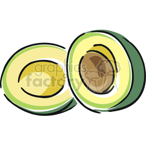avacados clipart. Commercial use image # 383222