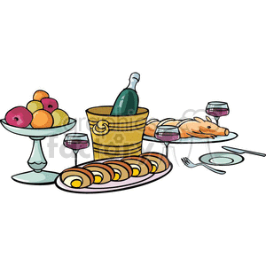 dinner clipart. Royalty-free image # 383236