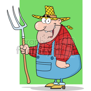 funny farmer clipart. Commercial use image # 383355
