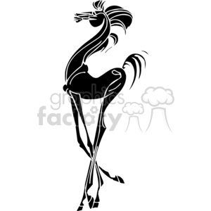 fancy horse design clipart. Commercial use image # 383647