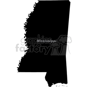 USA United+States black+white vector outline America MS Mississippi