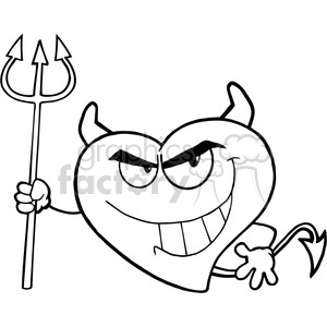 102562-Cartoon-Clipart-Bad-Devil-Heart-Character-With-A-Trident clipart.