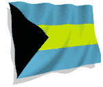 clipart - 3D animated Bahamas flag.