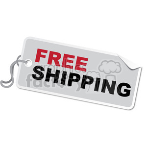 free shipping tag clipart. Commercial use image # 385594
