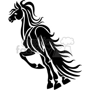 horse running away clipart. Royalty-free image # 385917