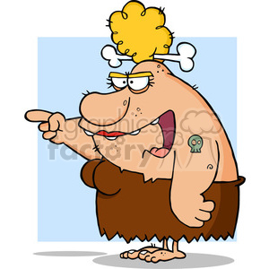 5106-Cavewoman-Cartoon-Character-Royalty-Free-RF-Clipart-Image clipart. Commercial use image # 386328