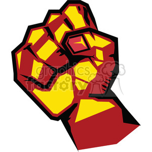 fist rebellion uprising resistance illustration art red clipart. Commercial use image # 386444
