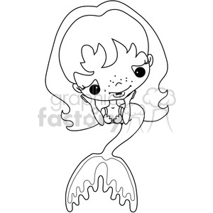 Girl 2 Doll Mermaid 2 clipart. Commercial use image # 387212