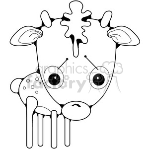 cartoon cute vector clipart clip+art deer