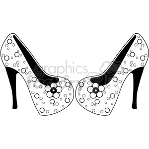 Heels 7 PearlsNFlowers clipart. Royalty-free image # 387407