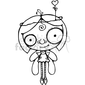 Bug Eyed Fairy clipart. Commercial use image # 387541