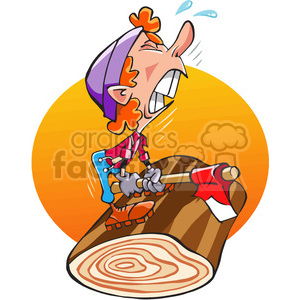 lumberjack cartoon character clipart. Commercial use image # 389842