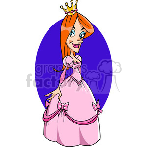 cartoon princess clipart. Royalty-free image # 391463