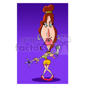Amy Winehouse caricature clipart. Royalty-free image # 391737